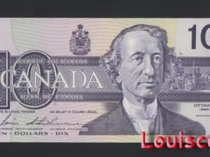 B318-CANADA-1989加拿大紙幣- 10 dollars（225）