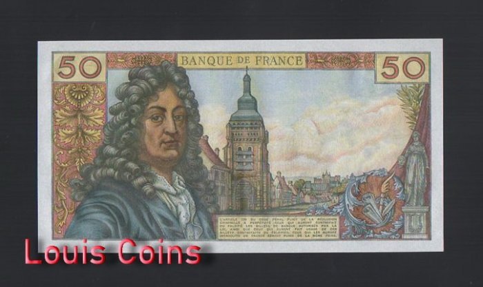 319-2 B319-FRANCE-1962-1976法國紙幣-50 Francs(B)