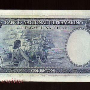 32-2 B032-Guiné Portuguesa-1971葡屬幾內亞紙鈔.100 ESCUDOS(1347)