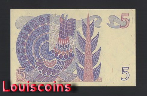 B331-SWEDEN-1965-1981瑞典鈔票.5 Kronor(658)