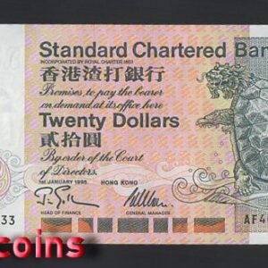 B332-HONG KONG-1995-97-香港鈔票-20 Dollars (B）