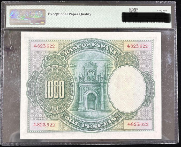 B335-SPAIN-1925西班牙紙鈔-1000 Pesetas(O)