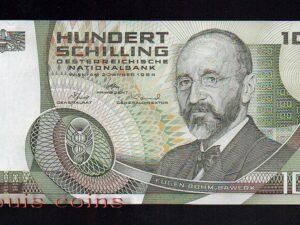 34-1 B034-AUSTRIA-1974奧地利紙鈔.100 schilling(882)