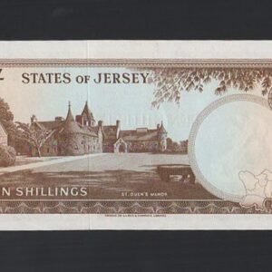 B340-JERSEY-1963澤西紙幣,10 Shillings(O)
