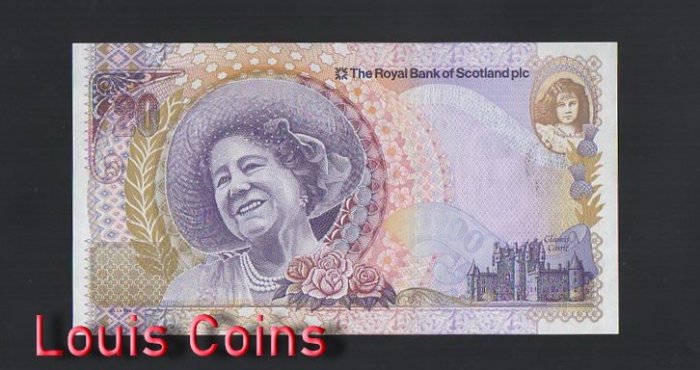 B342-SCOTLAND-2000蘇格蘭紙幣,20 Pounds Sterling（O)