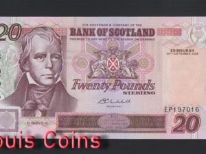 B343-SCOTLAND-1999-2001蘇格蘭紙幣,20 Pounds Sterling(B)