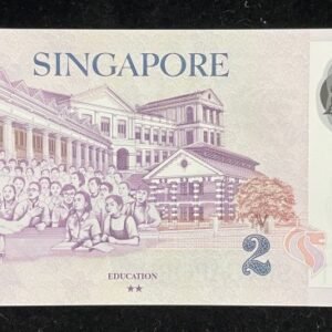 344-2 B344-SINGAPORE-2006-2022新加坡塑膠鈔-2 dollars(O)