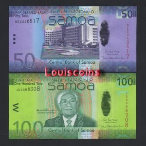 345-3 B345-SAMOA-ND (2008-2017)薩摩亞紙幣,全套(B)