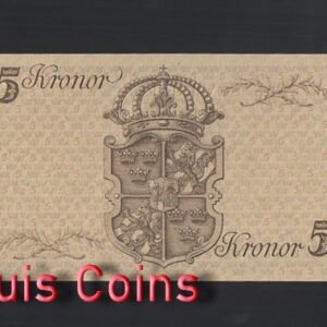 B347-SWEDEN-1948瑞典紙幣,5 Kronor(B)