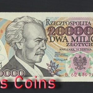 B349-POLAND-1992波蘭紙幣,2.000.000 Złotych(B)