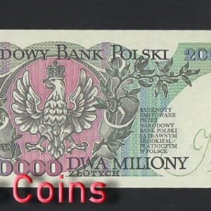 B349-POLAND-1992波蘭紙幣,2.000.000 Złotych(B)