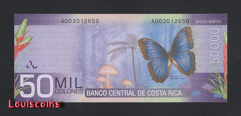 B035-COSTA RICA-2009哥斯大黎加紙鈔50.000 COLONES