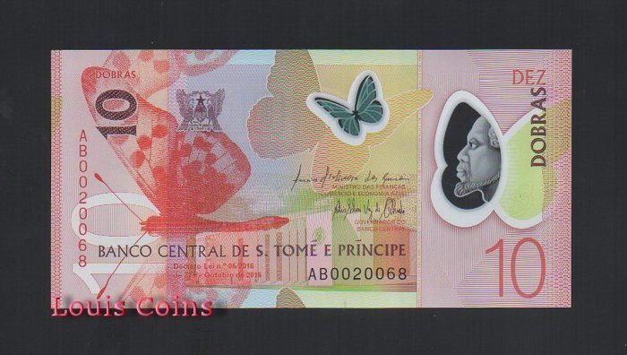 B356-Sao Tome and Principe--2016聖多美普林西比塑膠鈔票(1226)