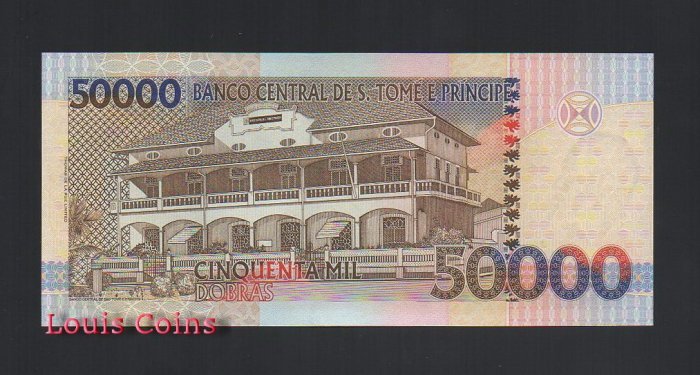 357-2 B357-Sao Tome and Principe--1996聖多美普林西比紙幣50000 DOBRAS(1190)