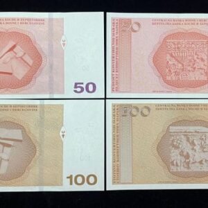 358-4 B358-BOSNIA & HERZEGOVINA-2012-24波士尼亞(黑山)紙幣(8張一套)全套(O)