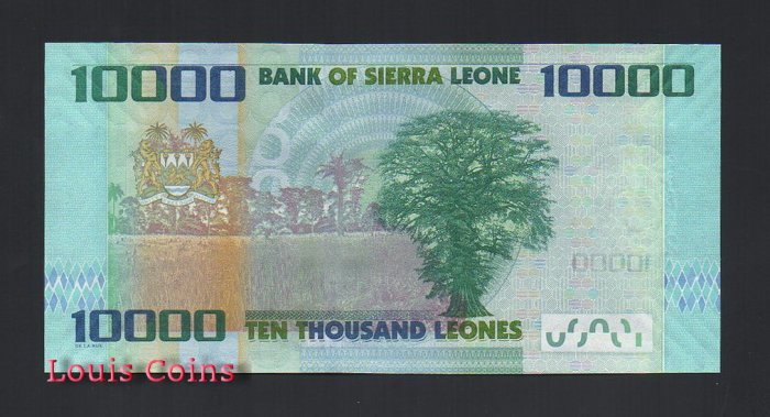 B359-SIERRA LEONE--2010獅子山紙幣10.000 Leones(525)