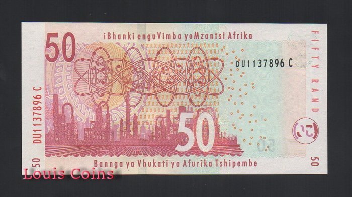 361-2 B361-SOUTH AFRICA--1992-1999南非紙幣50 Rand(B)