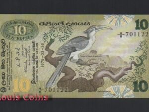 366-1 B366-SRI LANKA--1979斯里蘭卡紙幣10 Rupees(O)