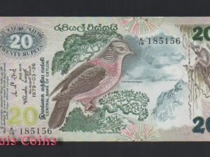 B367-SRI LANKA--1979斯里蘭卡紙幣20 Rupees(B)