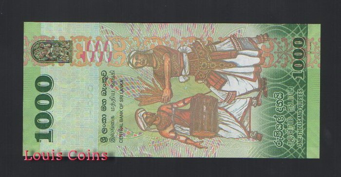 B368-SRI LANKA--2010-2016斯里蘭卡紙幣1.000 Rupees(497)