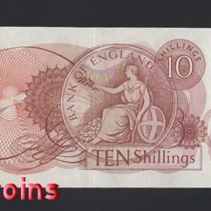 B375-GREAT BRITAIN-ND(1960-1970)英國紙幣,10 Shillings (1367)