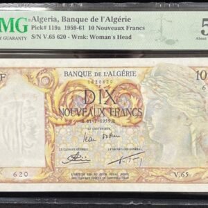 B0376-ALGERIA-1959-61阿爾及利亞紙幣-10 Nouveaux Francs(O)
