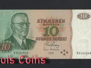 B378-FINLAND-1980芬蘭紙幣,10 Markkaa(B)