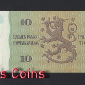 378-2 B378-FINLAND-1980芬蘭紙幣,10 Markkaa(B)