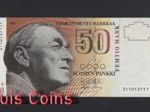 B380-FINLAND-1986芬蘭紙幣,50 Markkaa(O)