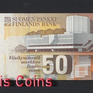 B380-FINLAND-1986芬蘭紙幣,50 Markkaa(O)