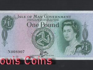 B381-ISLE OF MAN-1983男人島(曼島)紙幣,1 Pound(450)