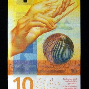 B382-SWITZERLAND 2016～2021瑞士紙幣10 Francs(B)