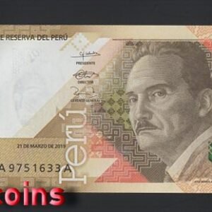 B383-PERU-2019祕魯鈔票-20 Soles（159）