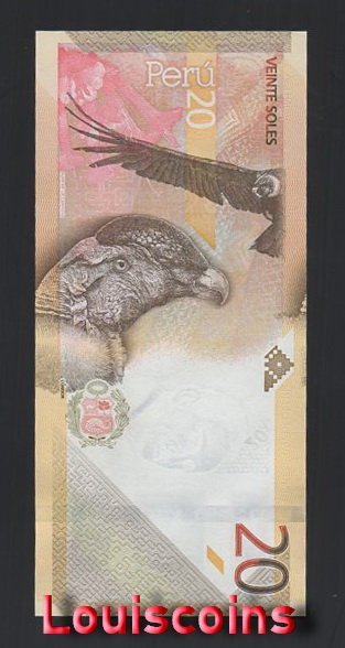 B383-PERU-2019祕魯鈔票-20 Soles（159）