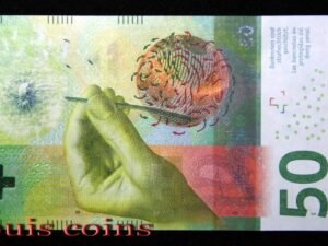 384-1 B384-SWITZERLAND 2015~2021瑞士紙幣50 Francs(B)