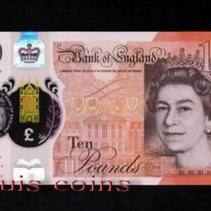 385-1 B385-GREAT BRITAIN-2016英國塑膠鈔票10 Pounds(1206)