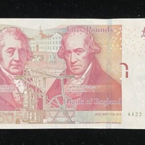 B386-GREAT BRITAIN-2010英國紙幣,50 Pounds-AA(B)