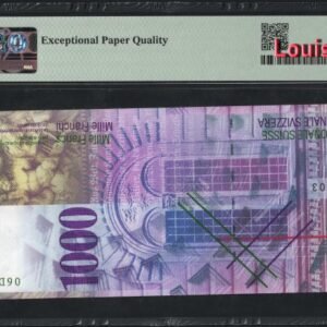 B387- SWITZERLAND-2006-瑞士紙幣-1000 Franken(O)