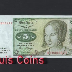 389-1 B389-FEDERAL REPUBLIC OF GERMANY--1980德國紙幣-5 MARK(B)
