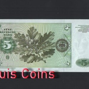 389-2 B389-FEDERAL REPUBLIC OF GERMANY--1980德國紙幣-5 MARK(B)