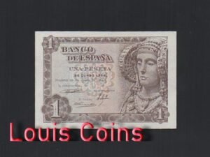 B390-SPAIN-1948西班牙紙幣1 Peseta(O)
