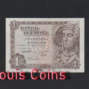 B390-SPAIN-1948西班牙紙幣1 Peseta(O)