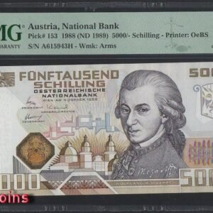 B392-AUSTRIA-1988奧地利鈔票-5.000 Schilling(HB)