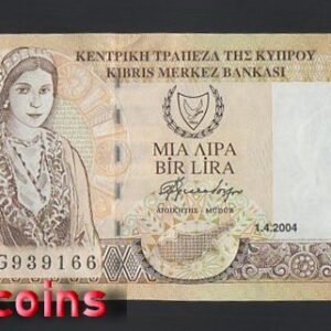394-1 B394-CYPRUS-1997-2004塞浦路斯紙幣,1 Pounds(1365)
