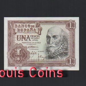 B395-SPAIN-1953西班牙紙幣1 Peseta(1288)