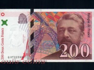 42-1 B042-FRANCE-1999法國紙鈔.200 francs古斯塔夫.艾菲爾鐵塔(45)