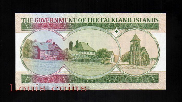 43-2 B043-Falkland Islands-1986福克蘭群島紙鈔.Elizabeth II(155)