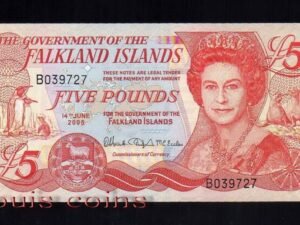 B044-Falkland Islands-2005福克蘭群島紙鈔.5 pounds(154)