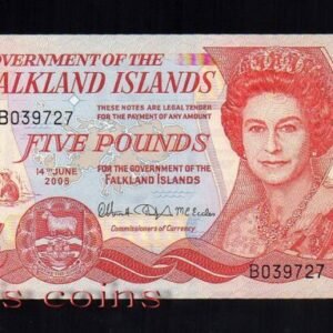 B044-Falkland Islands-2005福克蘭群島紙鈔.5 pounds(154)