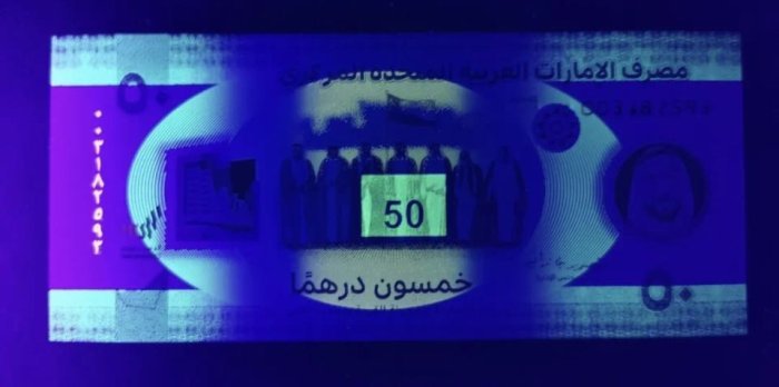 B050-UNITED ARAB EMIRATES-2021阿拉伯聯合大公國塑膠紀念鈔.50 Dirhams(1137)